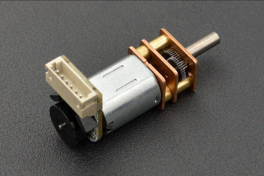 DFRobot Micro Metal Geared Motor mit Encoder, 530RPM, 30:1, 0.2kgcm, 60mA Leerlaufstrom, 6V