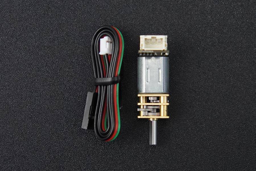 DFRobot Gravity N20 Micro Metal Gear Motor, 133RPM, 150:1, 1.0kgcm, 50mA Leerlauf, PWM, 3-6V