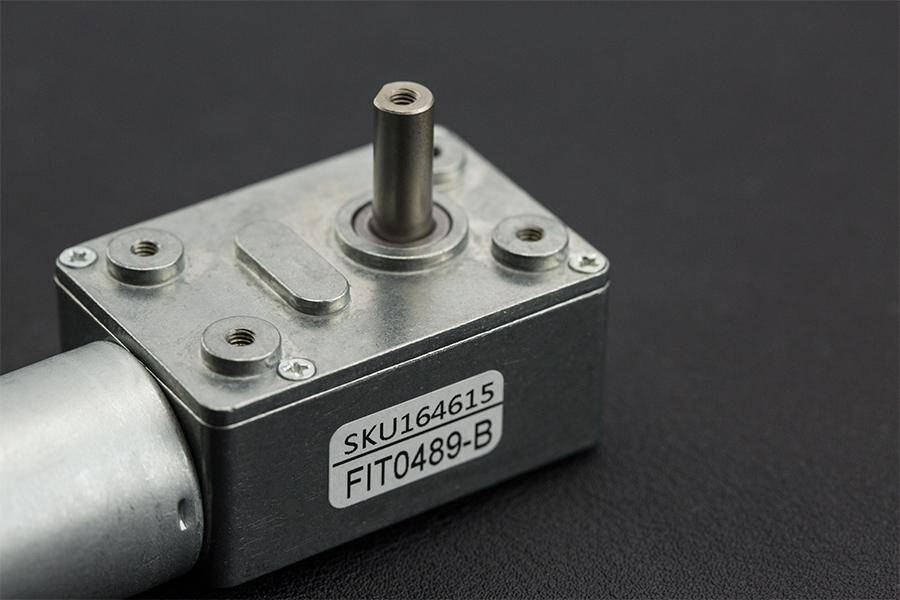 DFRobot Turbo Metal Gear Worm Motor, 40RPM, 1:150, 10kgcm Drehmoment, 40mA Leerlaufstrom, 6V