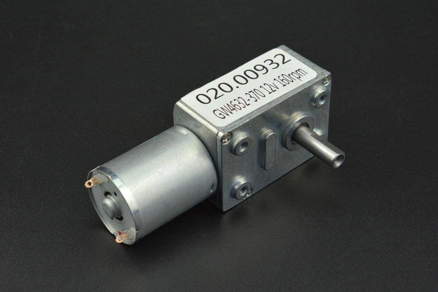 DFRobot Turbo Metal Gear Worm Motor, 160RPM, 1:37.3, 2.2kgcm, 35mA Leerlaufstrom, 12V