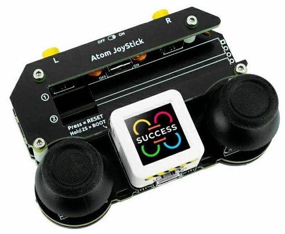 M5Stack Joystick mit M5AtomS3, Dual-Joysticks, STM32 Co-Prozessor, WS2812 RGB-LEDs, 300mAh Batterie