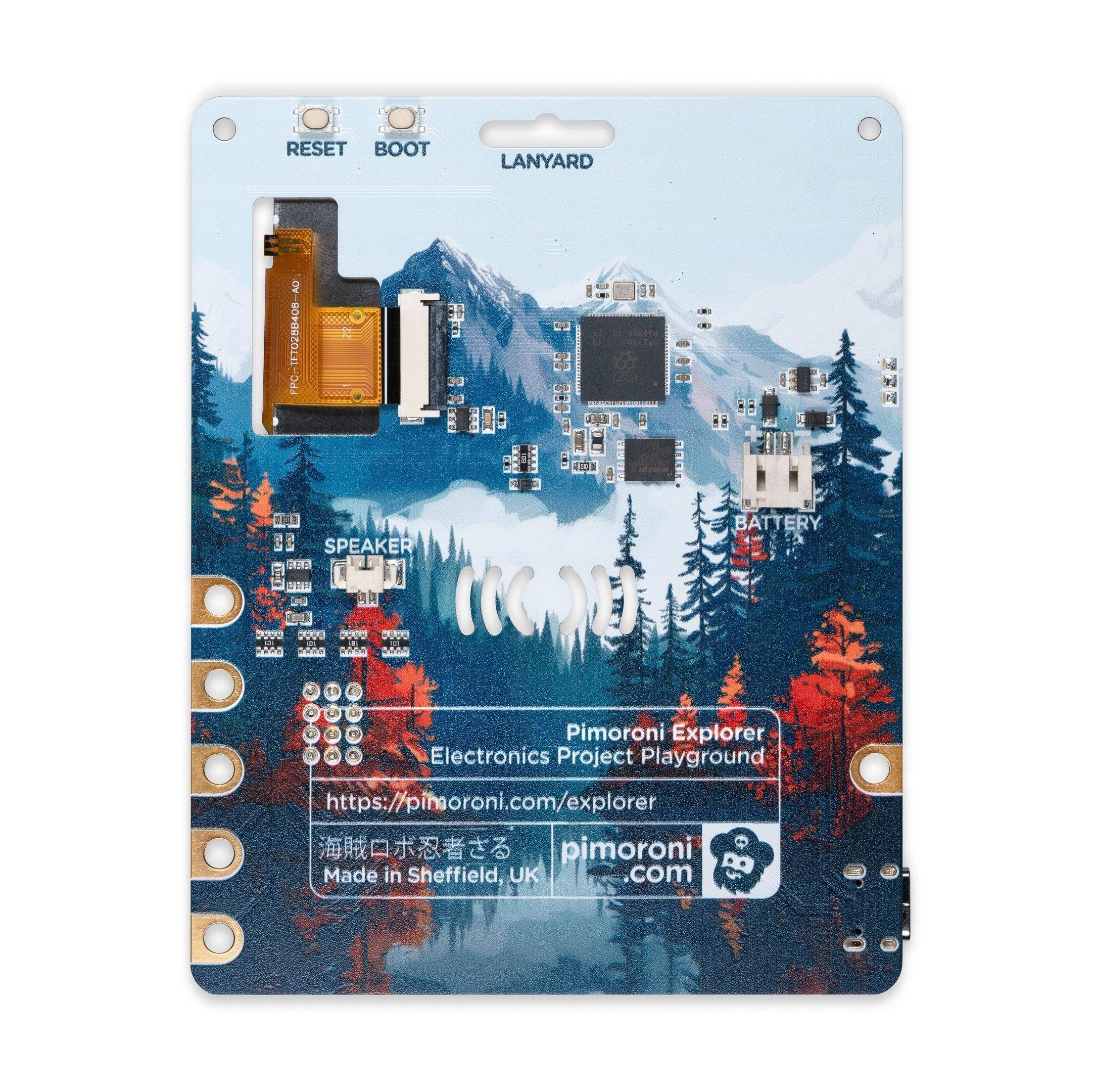 Pimoroni, Explorer Starter Kit, RP2350, 150MHz, Display, Sensor Suite, QW/ST-Stick, Zubehör, 3V-5.5V