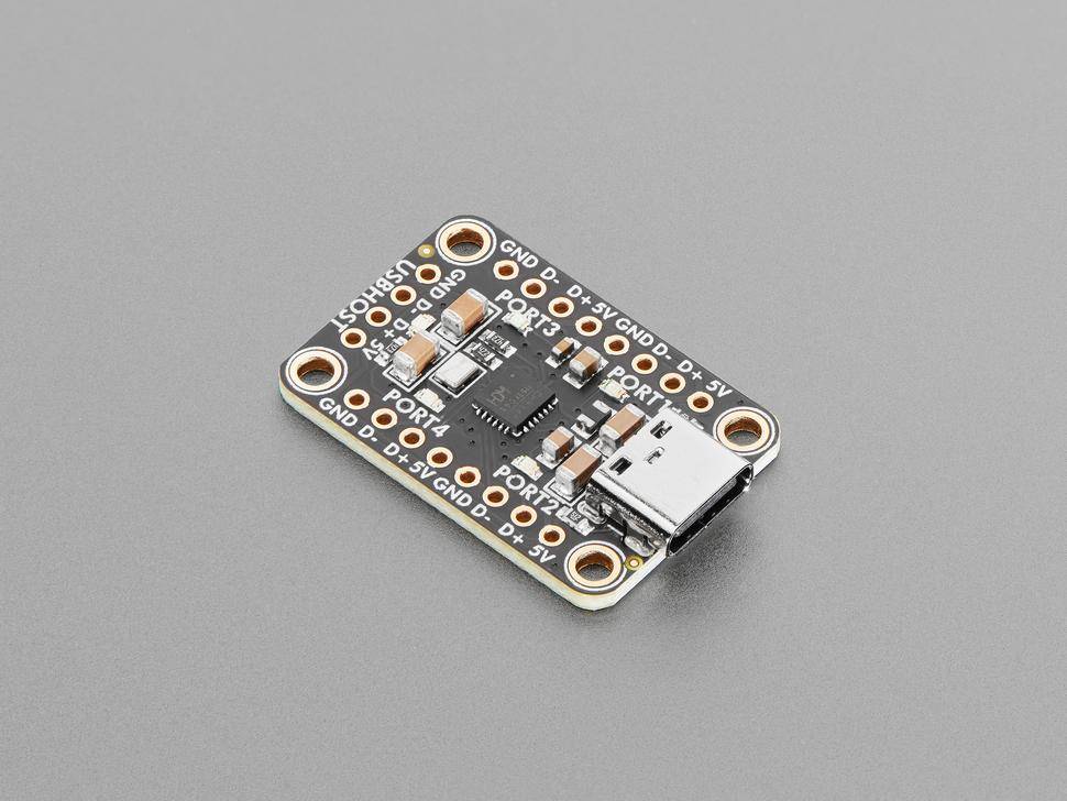 Adafruit CH334F Mini 4-Port USB Hub Breakout, USB 2.1, MTT-Modus, 4 Pin Ports