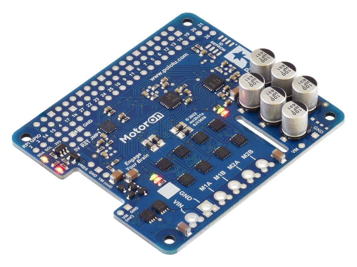 Pololu Motoron M2H24v14 Dual Motor Controller, 14A pro Motor, I2C Steuerung, für Raspberry, 6.5-40V