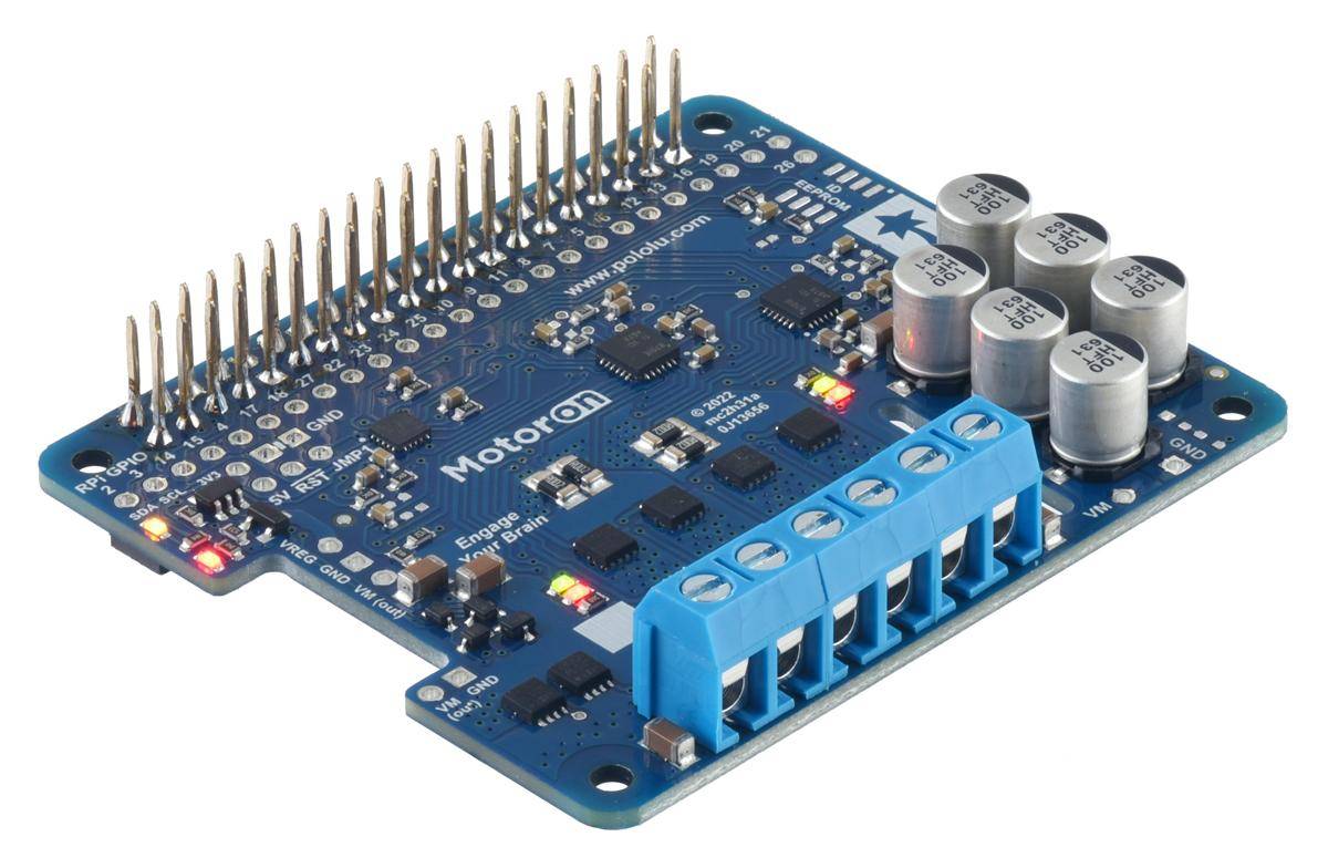 Pololu Motoron M2H24v14 Dual Motor Controller, 14A pro Motor, I2C Steuerung, für Raspberry, 6.5-40V