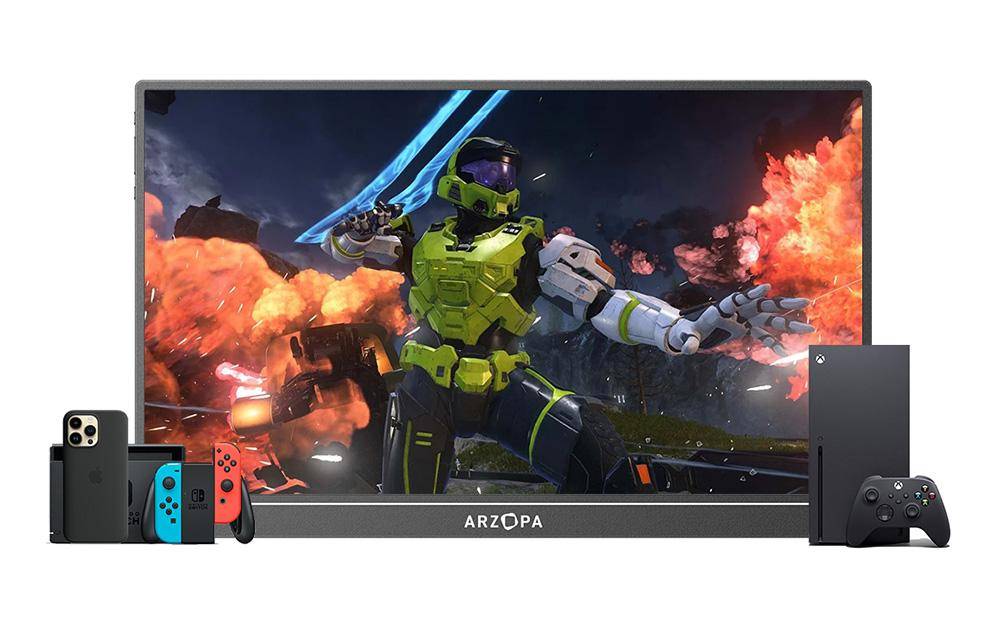 Arzopa Z1F, 16,1" Portabler Monitor, 1920x1080, 144Hz, IPS, HDR, mini HDMI + USB-C
