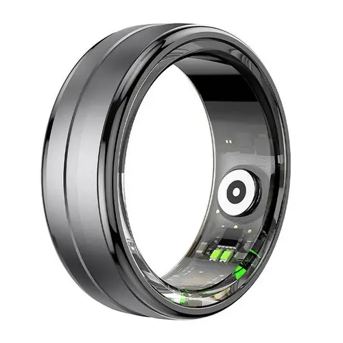 Colmi R06 Smart Ring, überwacht Herzfrequenz, Schlaf & Blutsauerstoff, Schrittzähler, IP68 - Farbe: schwarz - Größe: 9 Colmi R06 Smart Ring, überwacht Herzfrequenz, Schlaf & Blutsauerstoff, Schrittzähler, IP68 - Farbe: schwarz - Größe: 9