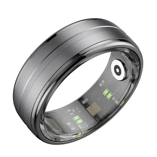 Colmi R06 Smart Ring, überwacht Herzfrequenz, Schlaf & Blutsauerstoff, Schrittzähler, IP68 - Farbe: schwarz - Größe: 9 Colmi R06 Smart Ring, überwacht Herzfrequenz, Schlaf & Blutsauerstoff, Schrittzähler, IP68 - Farbe: schwarz - Größe: 9