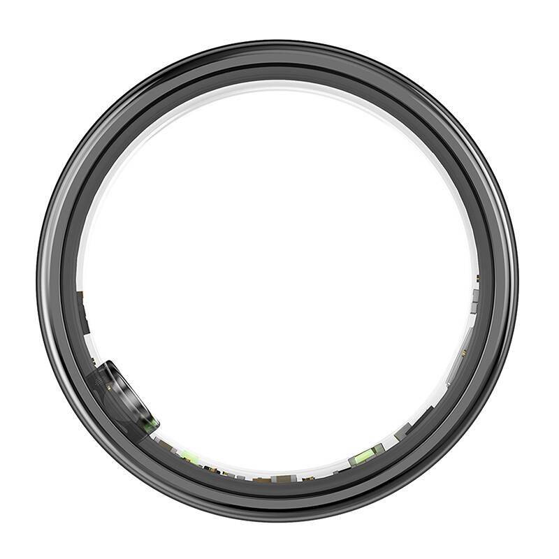Colmi R06 Smart Ring, überwacht Herzfrequenz, Schlaf & Blutsauerstoff, Schrittzähler, IP68 - Farbe: schwarz - Größe: 8