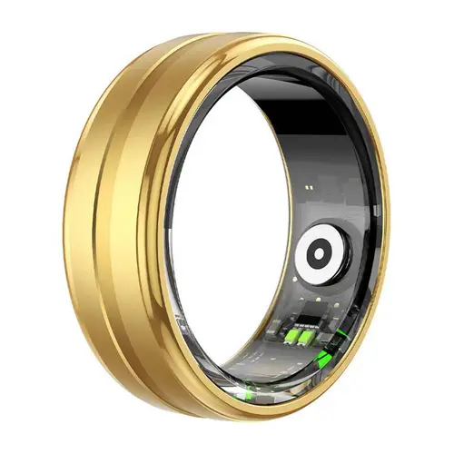 Colmi R06 Smart Ring, überwacht Herzfrequenz, Schlaf & Blutsauerstoff, Schrittzähler, IP68 - Farbe: gold - Größe: 12 Colmi R06 Smart Ring, überwacht Herzfrequenz, Schlaf & Blutsauerstoff, Schrittzähler, IP68 - Farbe: gold - Größe: 12