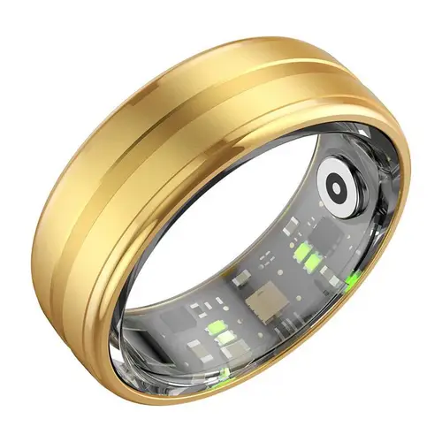 Colmi R06 Smart Ring, überwacht Herzfrequenz, Schlaf & Blutsauerstoff, Schrittzähler, IP68 - Farbe: gold - Größe: 10 Colmi R06 Smart Ring, überwacht Herzfrequenz, Schlaf & Blutsauerstoff, Schrittzähler, IP68 - Farbe: gold - Größe: 10