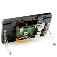 Pibow Frame für Raspberry Pi Touch Display 2, Schutzrahmen, 2 Standfüße, Noir Black Pibow Frame für Raspberry Pi Touch Display 2, Schutzrahmen, 2 Standfüße, Noir Black