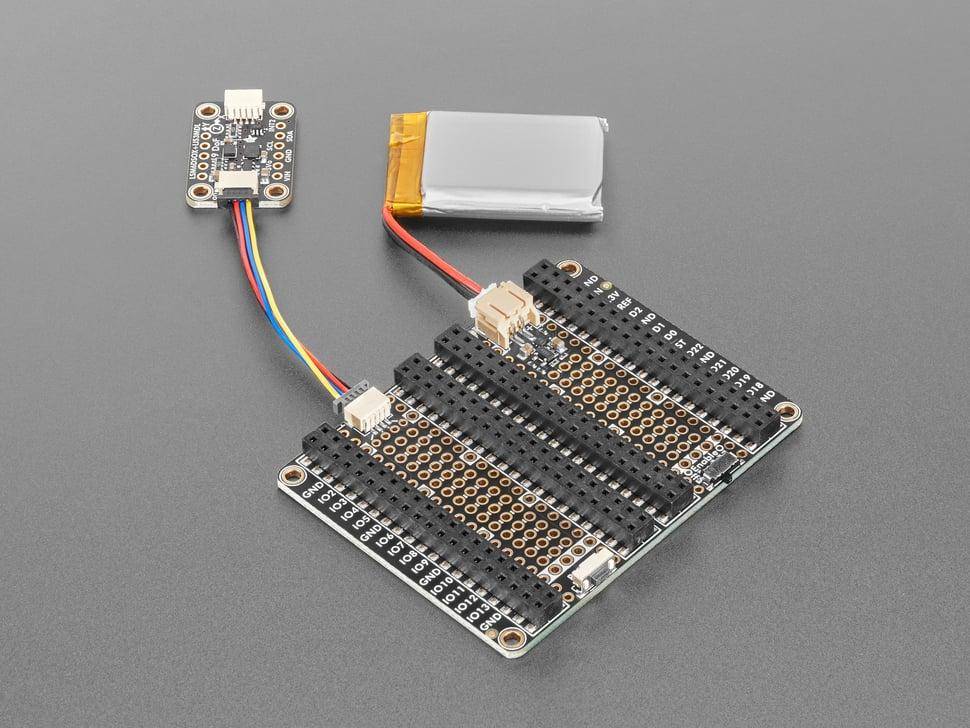 Adafruit Proto Doubler PiCowbell, 2 Sockel, JST-Akku-Anschluss, STEMMA QT, 3,3 V