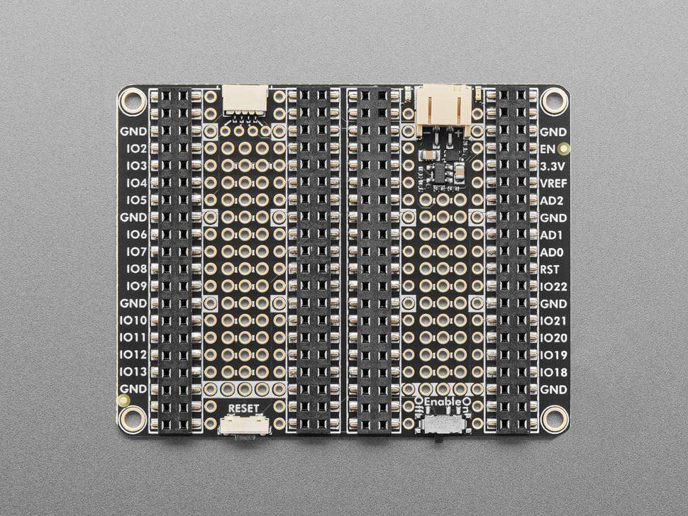 Adafruit Proto Doubler PiCowbell, 2 Sockel, JST-Akku-Anschluss, STEMMA QT, 3,3 V
