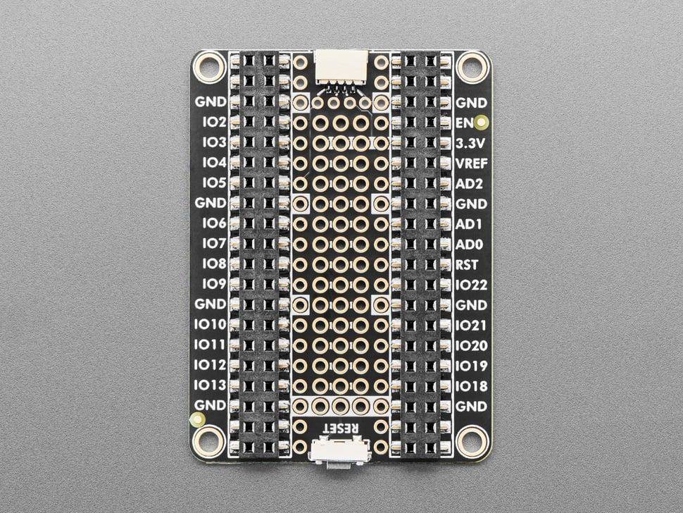 Adafruit Proto Under Plate PiCowBell, 2x20 Slim-Sockel, STEMMA QT/I2C, Reset-Knopf