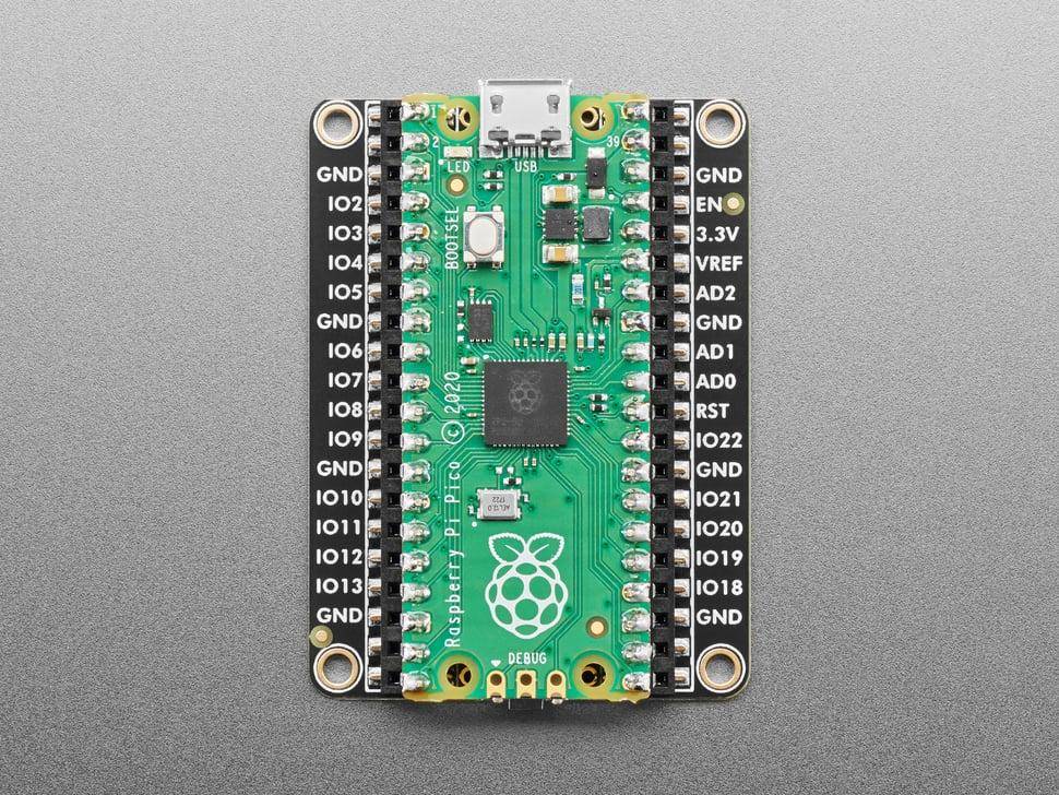 Adafruit Proto Under Plate PiCowBell, 2x20 Slim-Sockel, STEMMA QT/I2C, Reset-Knopf