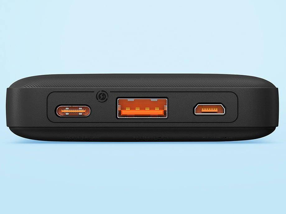 Baseus Airpow Powerbank, 10.000mAh, USB + USB-C, 20W, schwarz