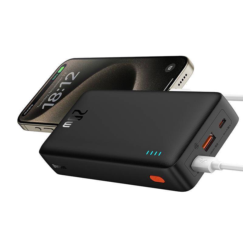 Baseus Airpow Powerbank, 20.000mAh, USB + USB-C, 20W, schwarz