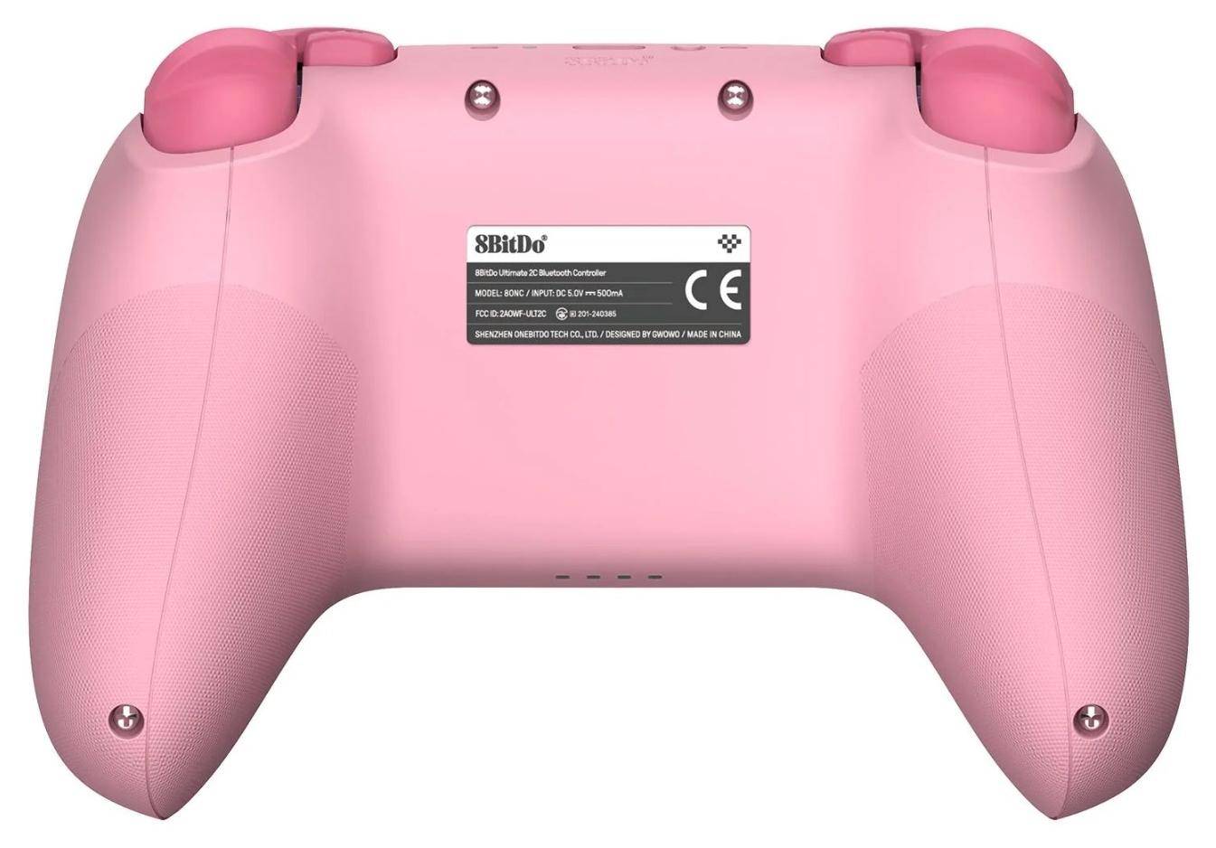 8BitDo Ultimate 2C Bluetooth Controller, Switch-kompatibel, Hall-Effekt-Joysticks, 6-Achsen, Pink