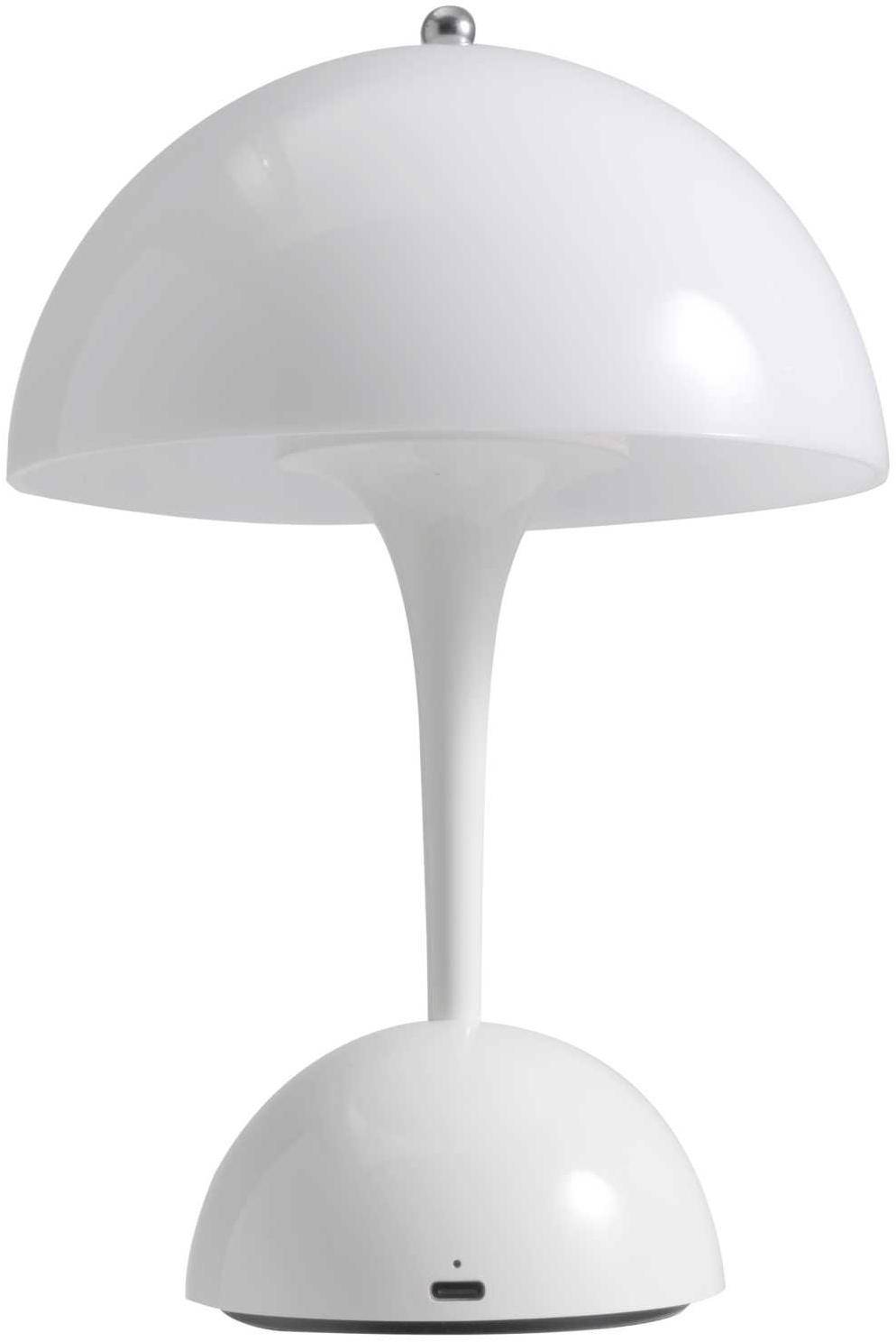 ROLF KERN Stil, LED-Tischleuchte, dimmbar, Akku 2200mAh, 150lm, 2700K, IP44, 1,9W, 24cm