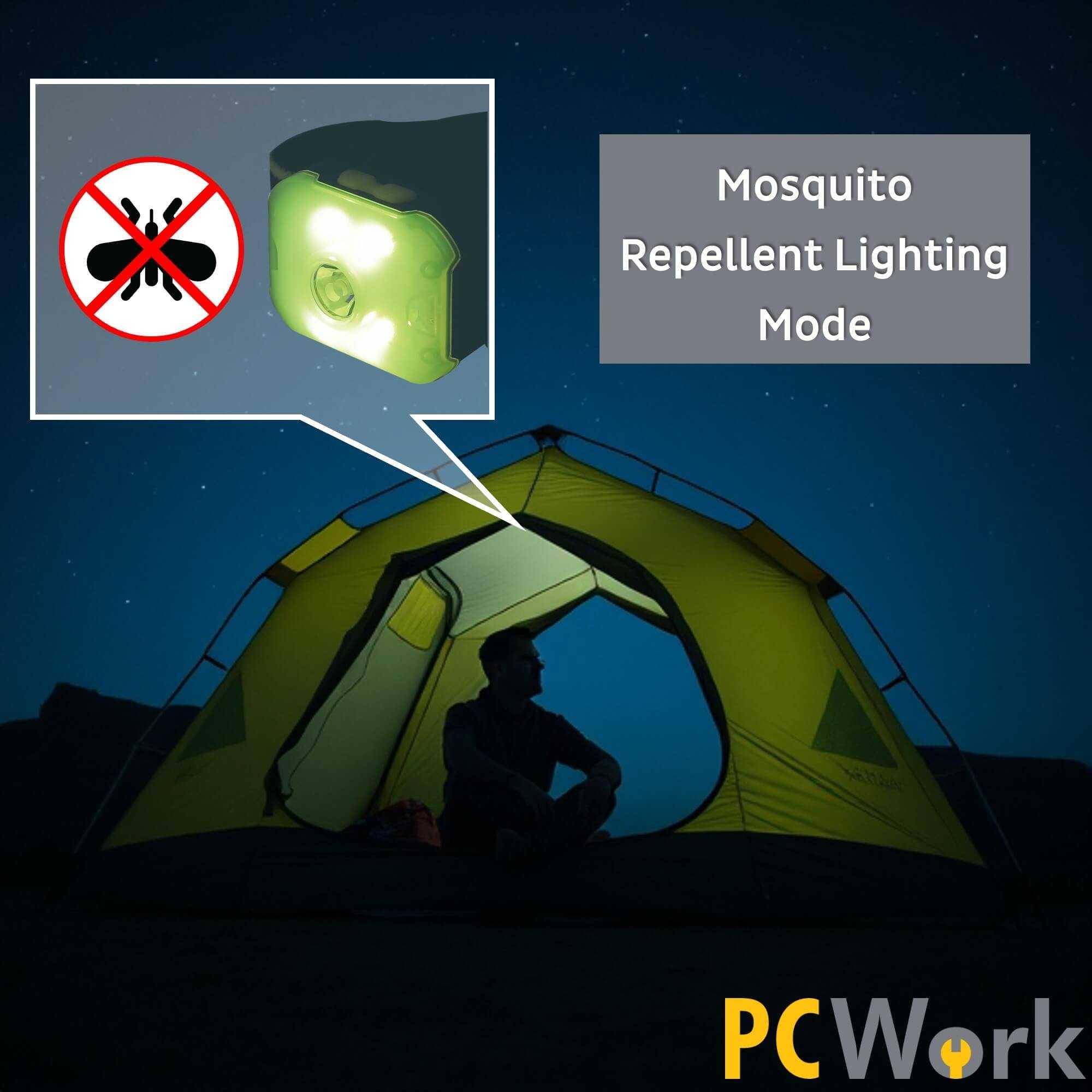 PCWork PCW12B LED Stirnlampe, 200lm, XTE LED, IPX4, 31g, USB-C, 600mAh Akku