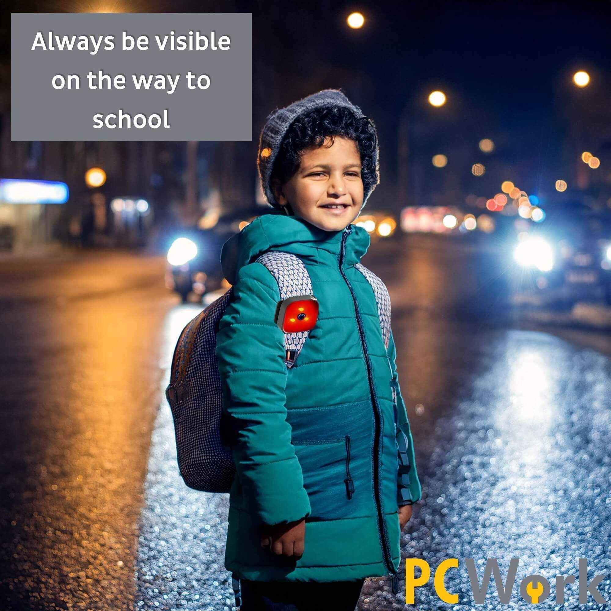 PCWork PCW12E LED Clip-Stirnlampe, 200lm, SMD LED, IPX4, 26g, USB-C, 400mAh Akku