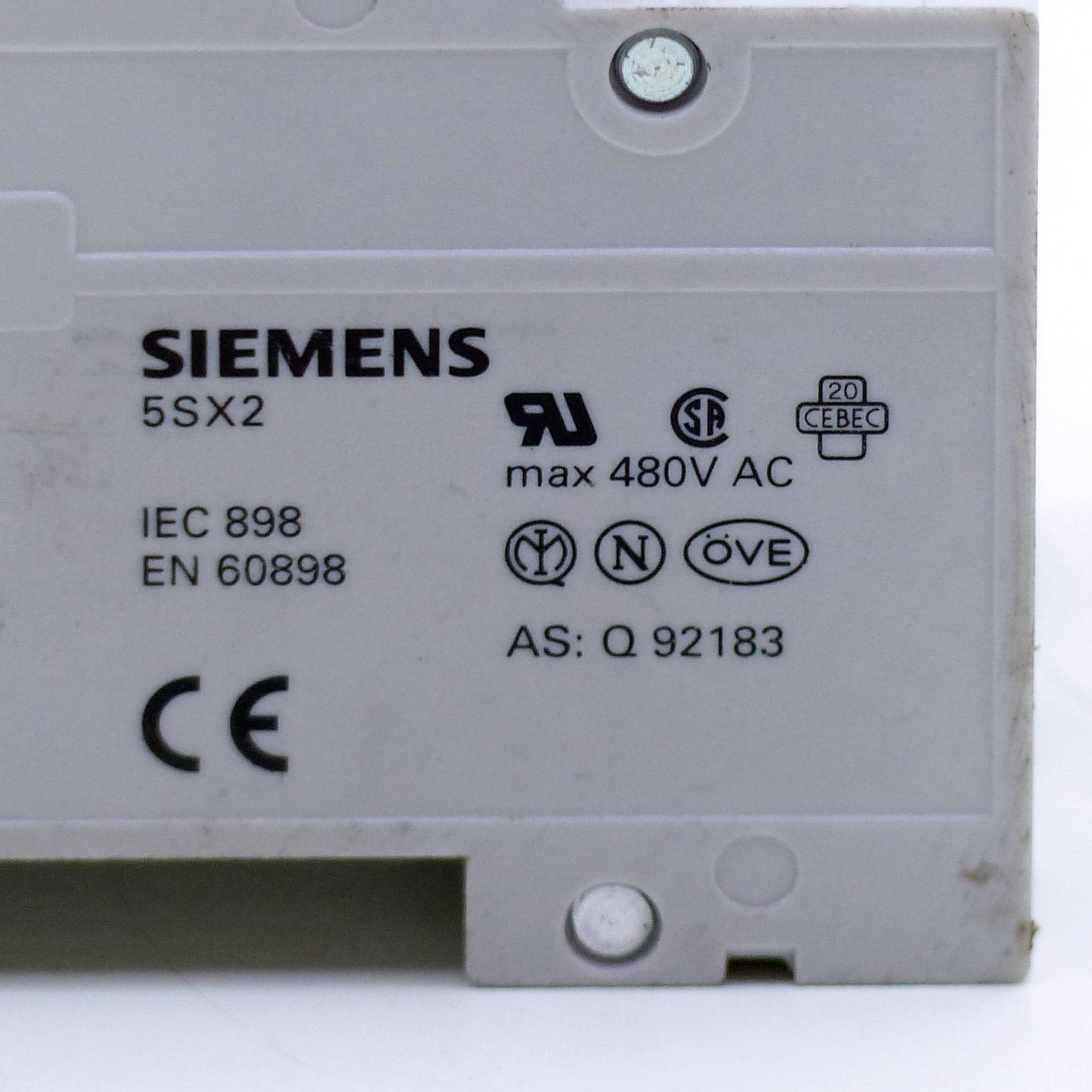 Siemens Hilfsschutzschalter (5SX2)