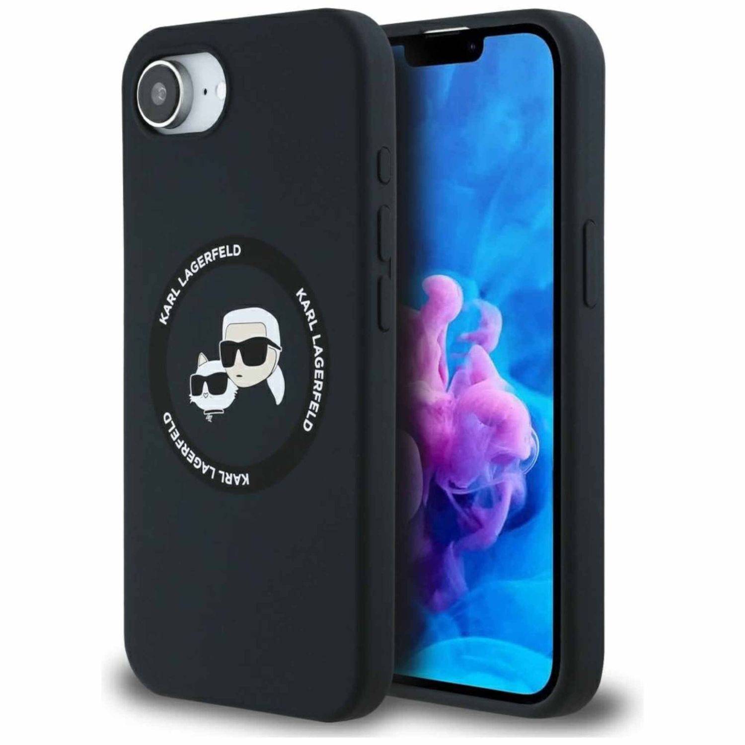 Karl Lagerfeld Apple iPhone 16e Silicone Heads MagSafe Schutzhülle