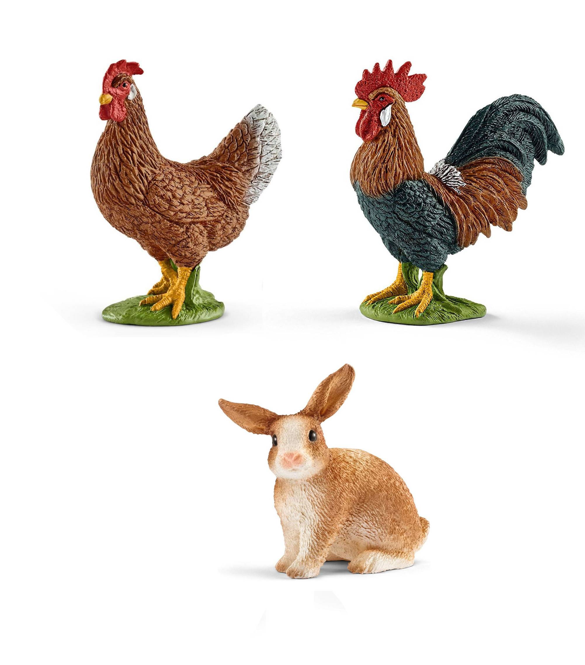 Schleich - Tierfiguren - Bauernhof-Set mit 15 Tieren Sammelfiguren Spielfiguren