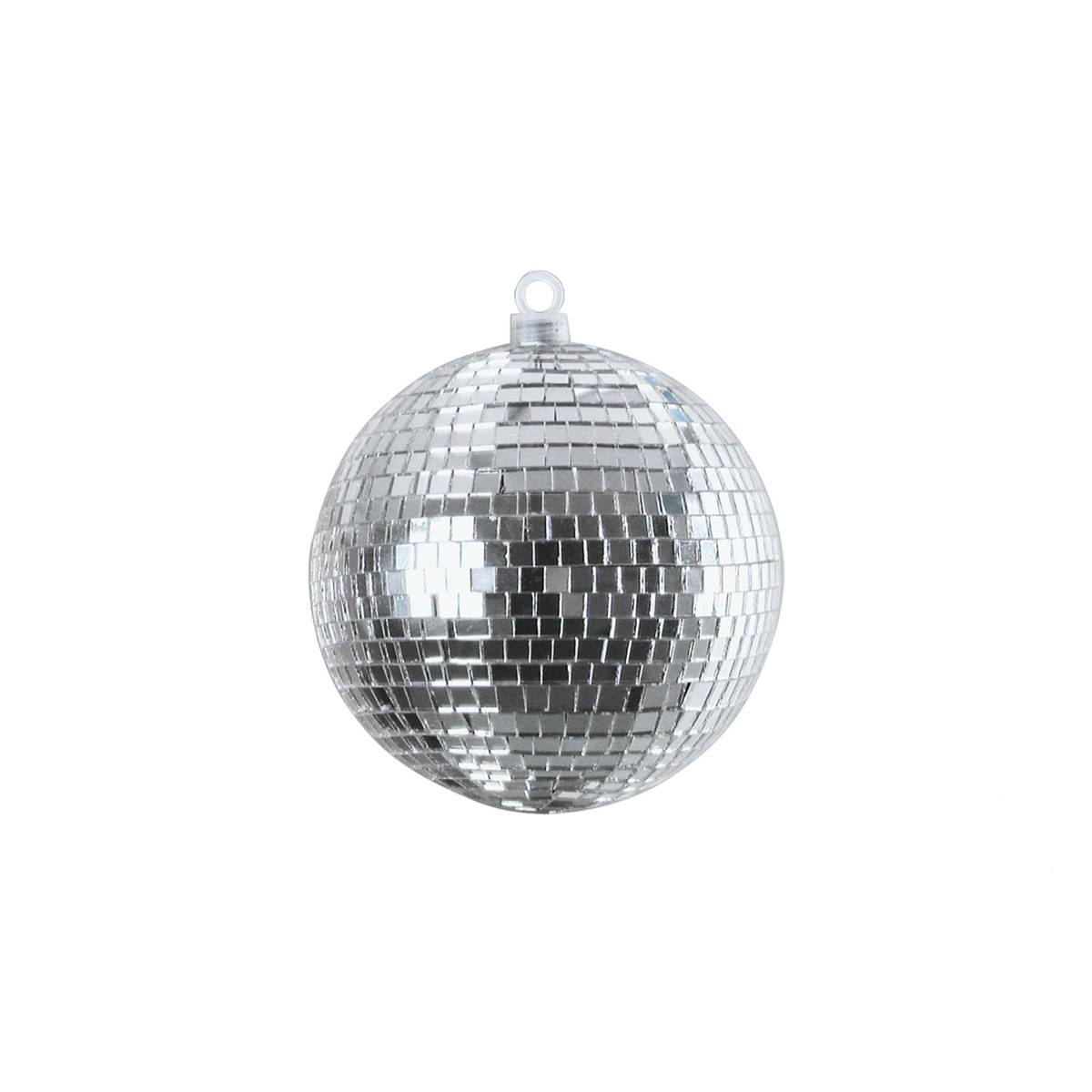 Spiegelkugel 10cm silber Discokugel Mirrorball Disko Partykugel Dekokugel