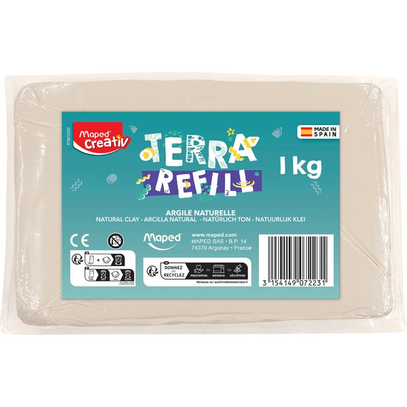 Maped Creativ Nachfüllpackung Ton für Töpferset, 1 kg