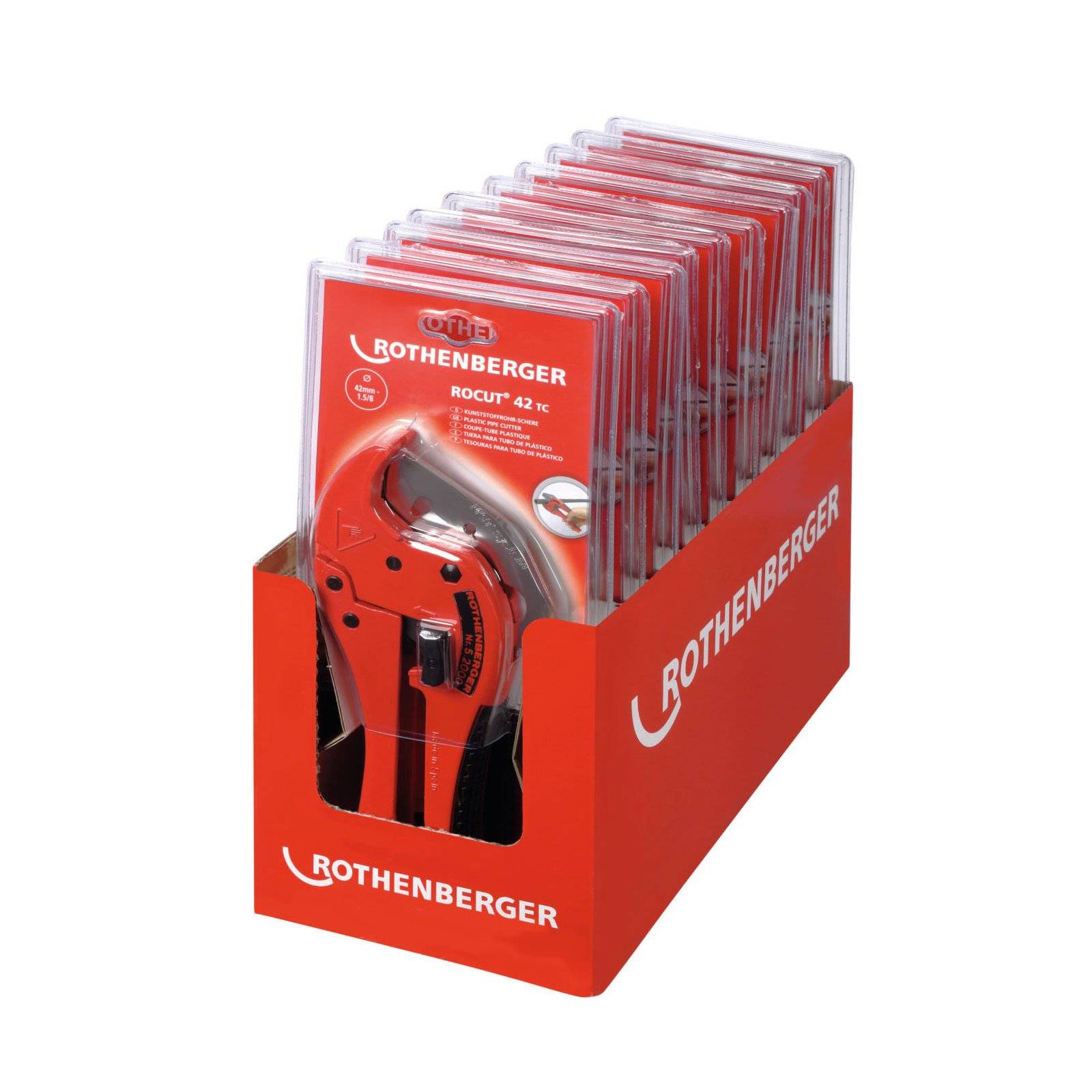 ROTHENBERGER ROCUT TC 42, 0-42mm, Display, 10 Stück - 052000D