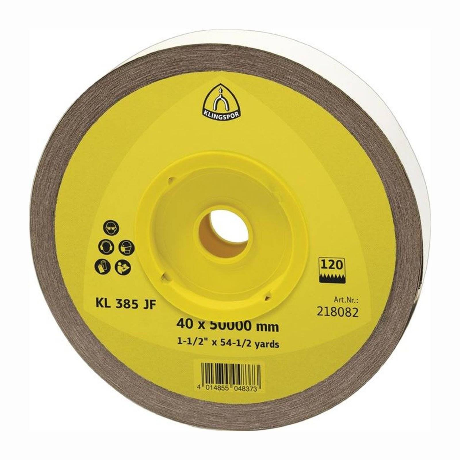 KLINGSPOR Schleifgeweberolle KL 385 JF 50 m x 50 mm Körnung 320 - 218105