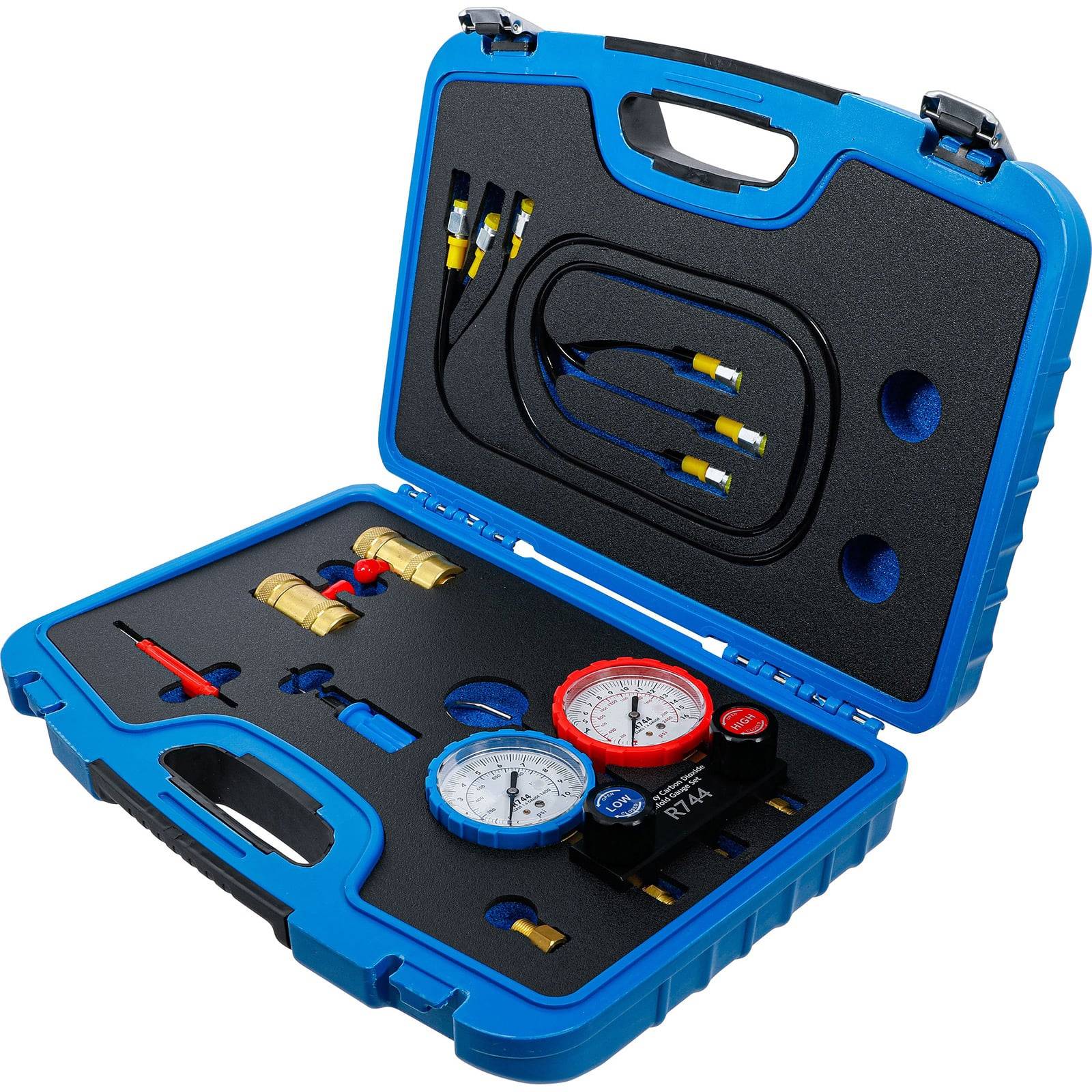 BGS Druckuhr-Armatur für Klimaanlagenprüfung für Kältemittel R744 - 74435