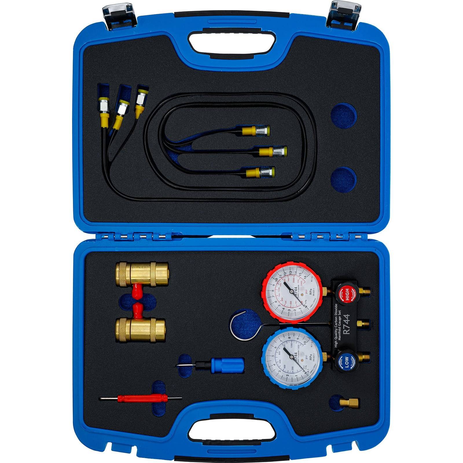 BGS Druckuhr-Armatur für Klimaanlagenprüfung für Kältemittel R744 - 74435