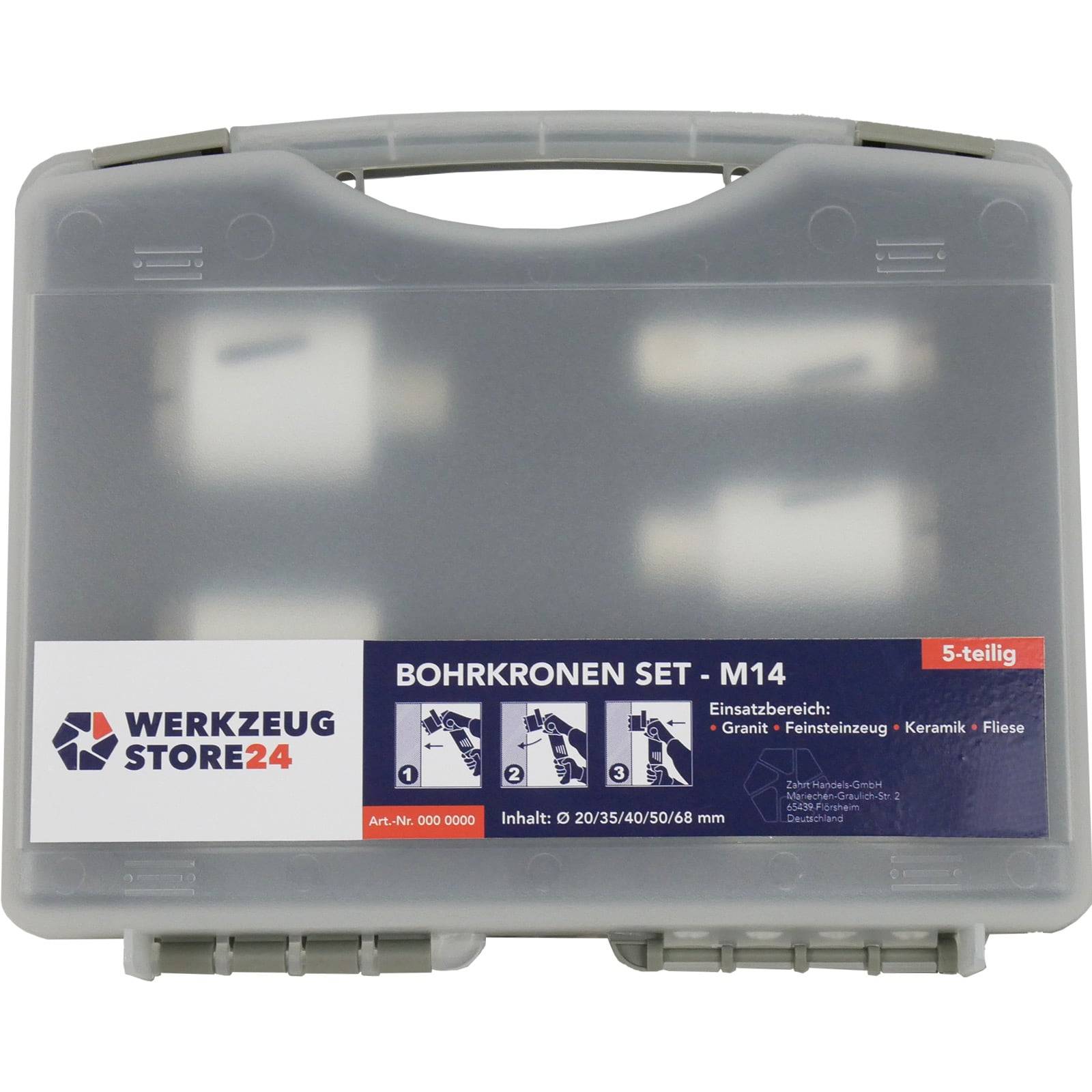 Kunststoffkoffer mit Beschriftung 