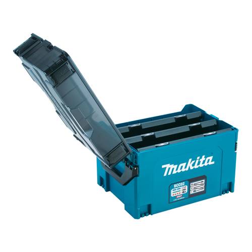 MAKITA BCC02 - Akku-Ladekoffer für Akkus der XGT-Serie (40V XGT | 2,0-4,0Ah | 12 Steckplätze)