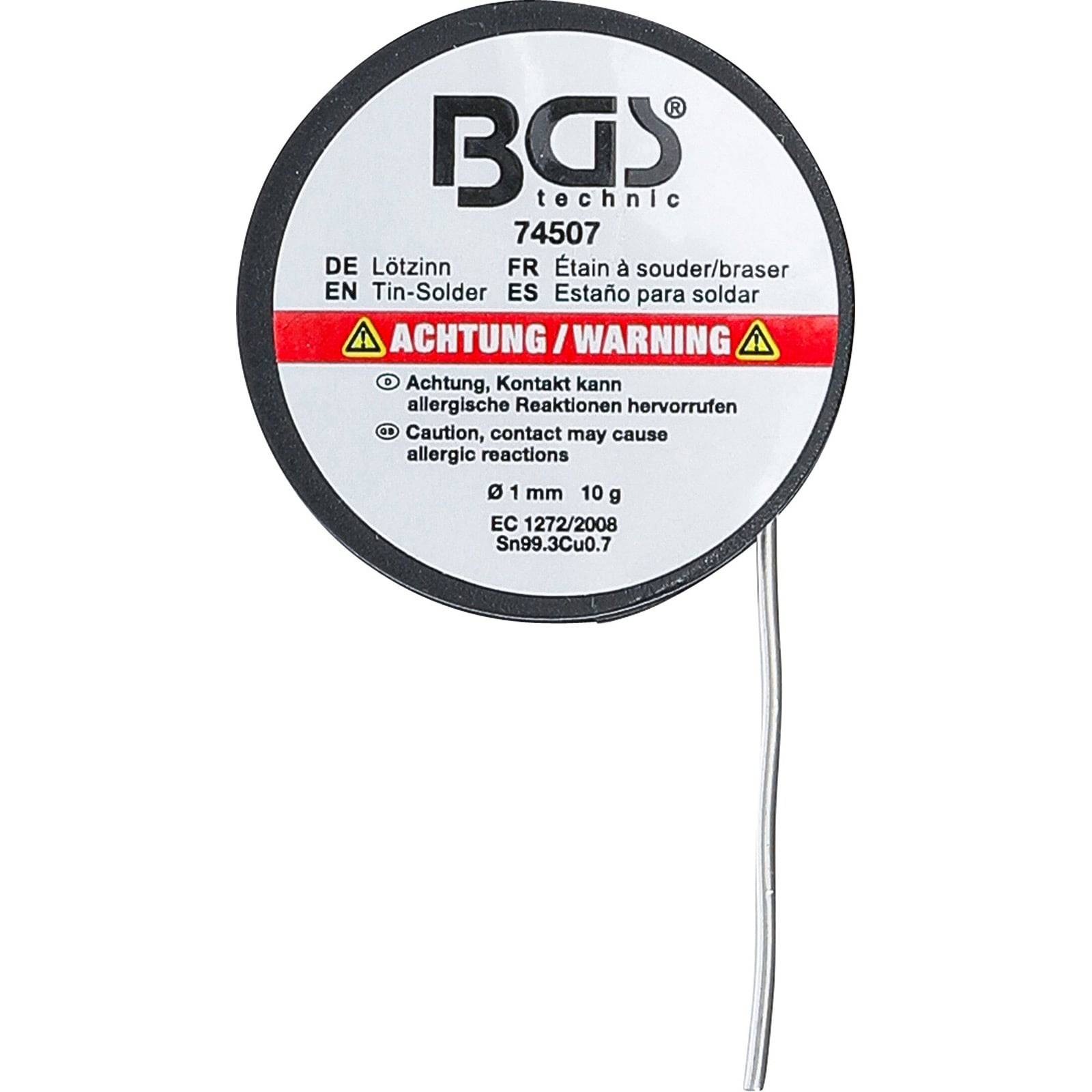 Eine runde Spule mit der Beschriftung 