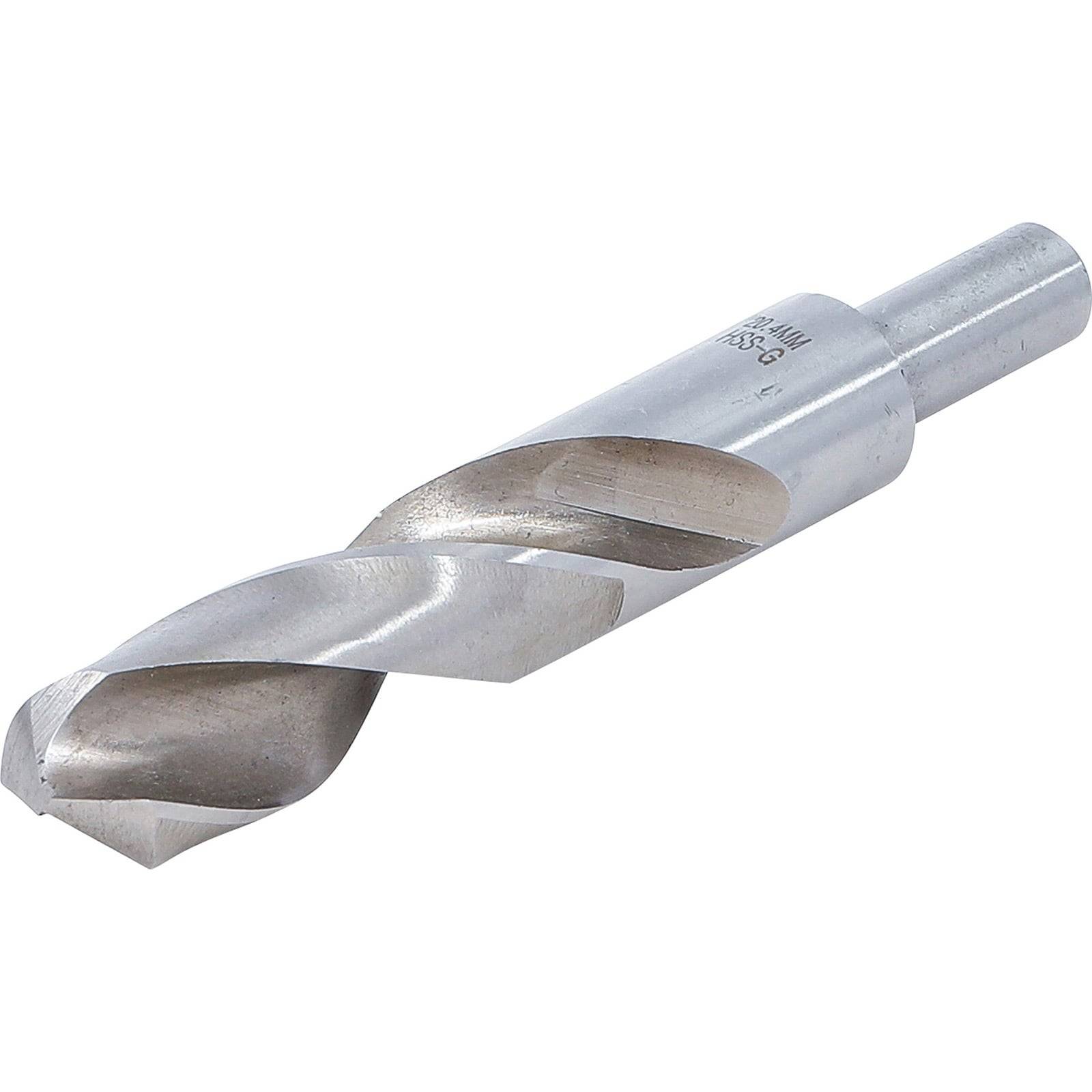 Ein Metallbohrer mit einer Spiralform, der zum Bohren von Löchern in verschiedenen Materialien verwendet wird.