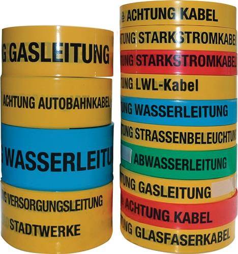 multicoll Trassenwarnband Aufdruck Achtung LWL-Kabel - 15 015 040 250 01 0015