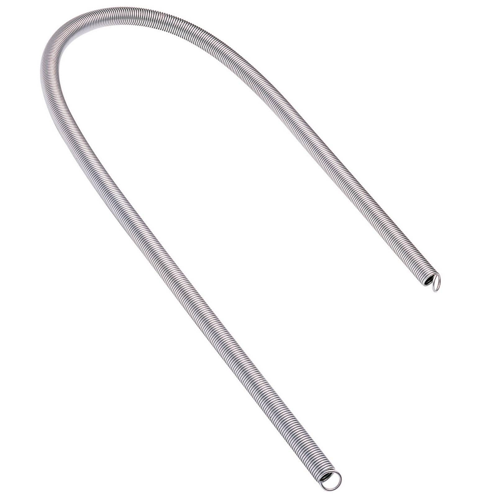 Eine U-förmige Metallschraubendruckfeder, die typischerweise in Garagentormechanismen zur Spannungs- und Stützfunktion verwendet wird.