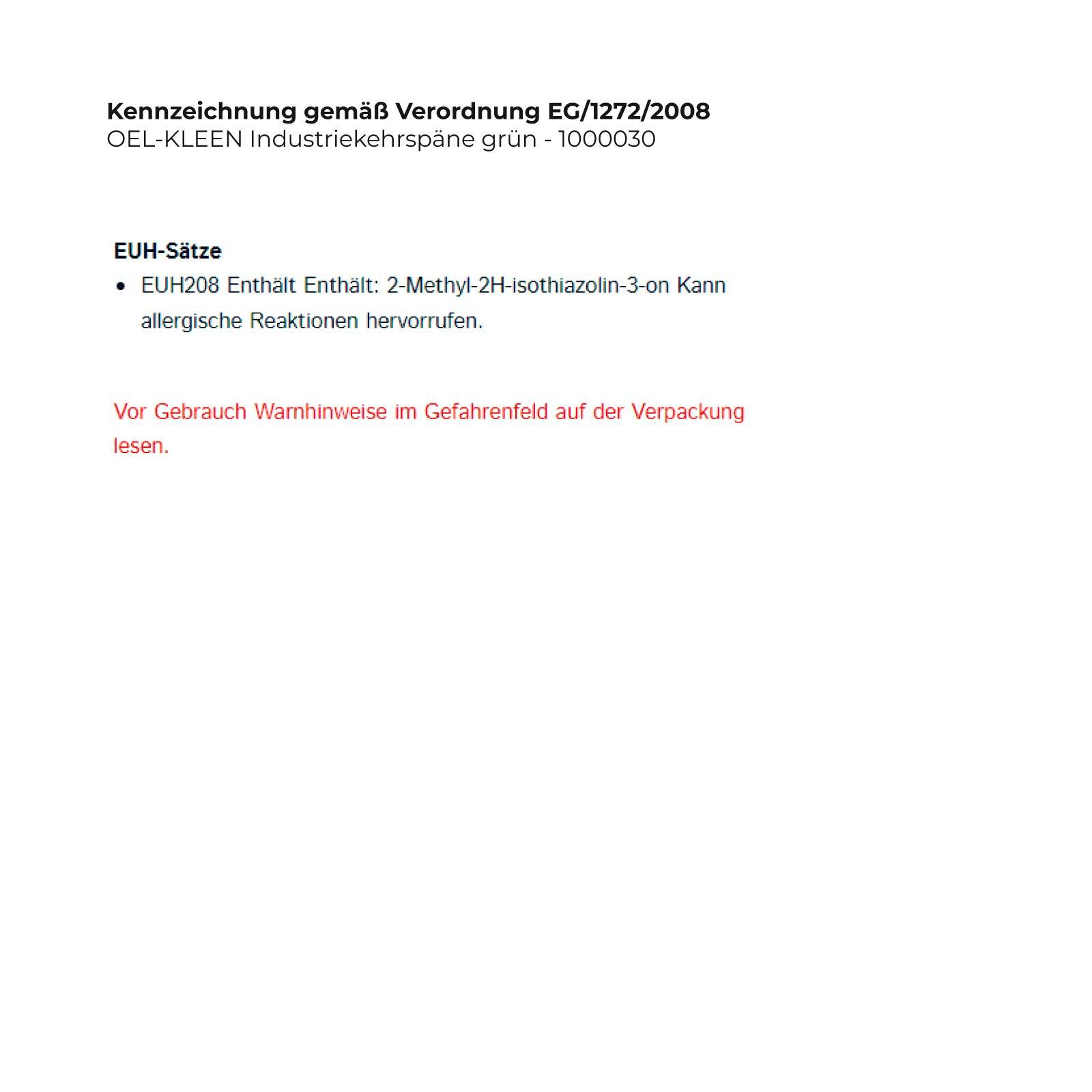 OEL-KLEEN Industriekehrspäne grün - 1000030