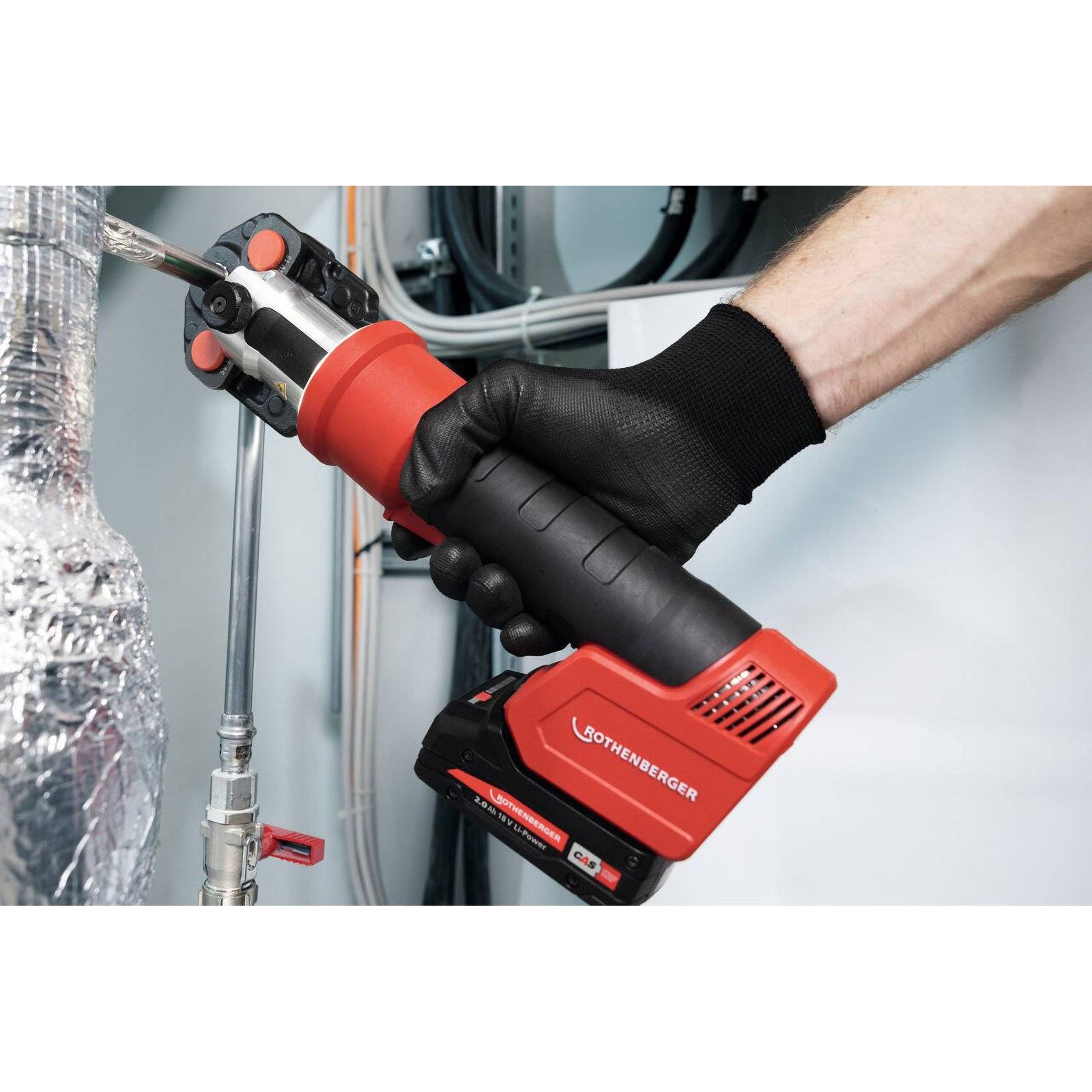 ROTHENBERGER ROMAX NANO iJAWs Set, SV, 15-22-28mm, 2Ah, CAS - 1000005046