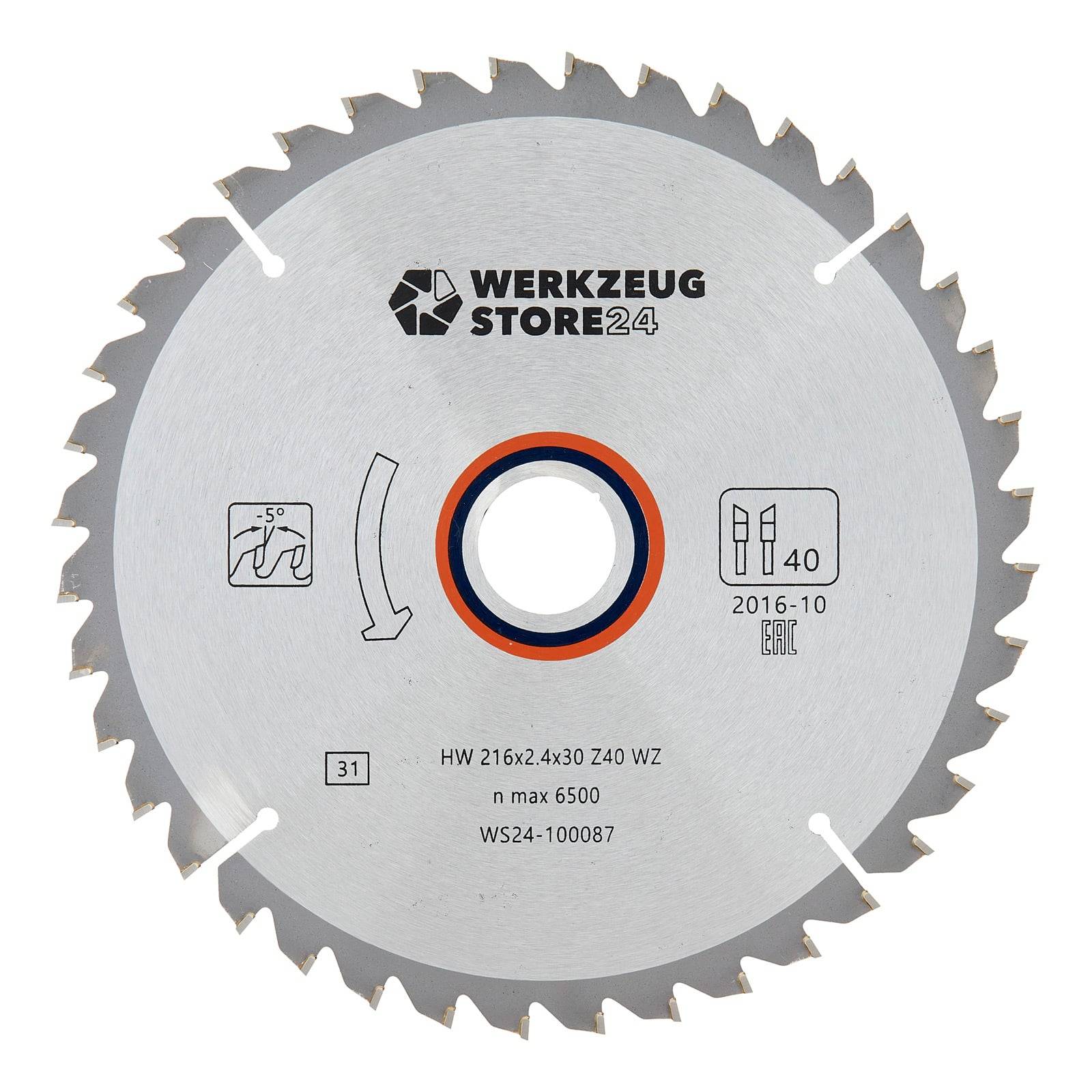 Sägeblatt mit Markenlogo 