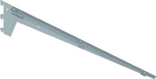 Ein langes, silbernes Metallwerkzeug mit einer flachen Kante, möglicherweise eine Klinge oder ein Spachtel, vor weißem Hintergrund.