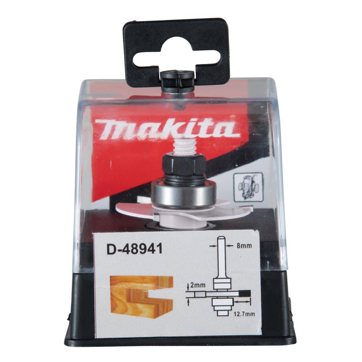Makita Scheiben-Nutfräser mit Anlauflager Ø 47,6 mm, 2 mm Höhe Ø 47,6 mm • 8 mm Schaft • 2 mm Höhe
