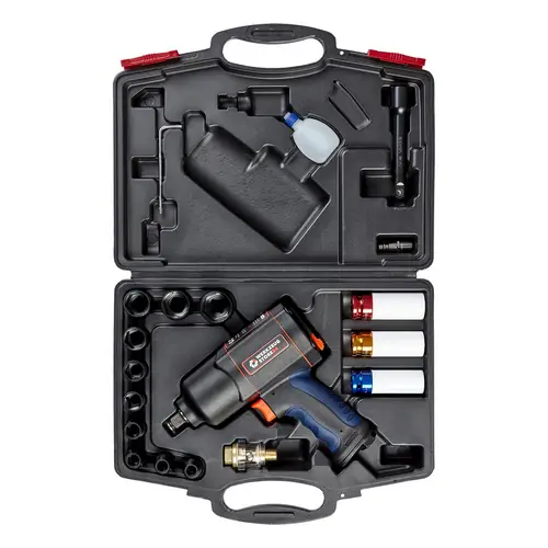WS24 Druckluft-Schlagschrauber 1/2" 20tlg. - WS24-100107 WS24 Druckluft-Schlagschrauber 1/2" 20tlg. - WS24-100107