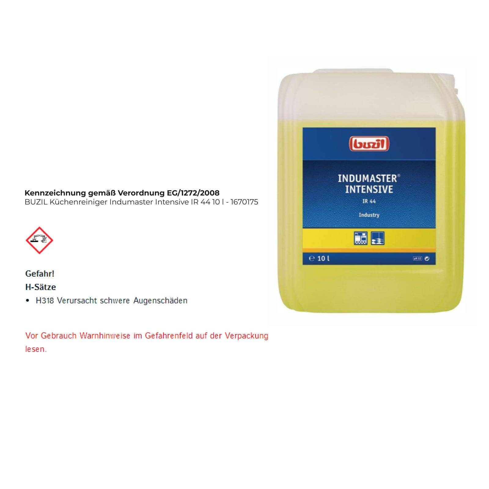 Ein gelber Behälter mit der Aufschrift 