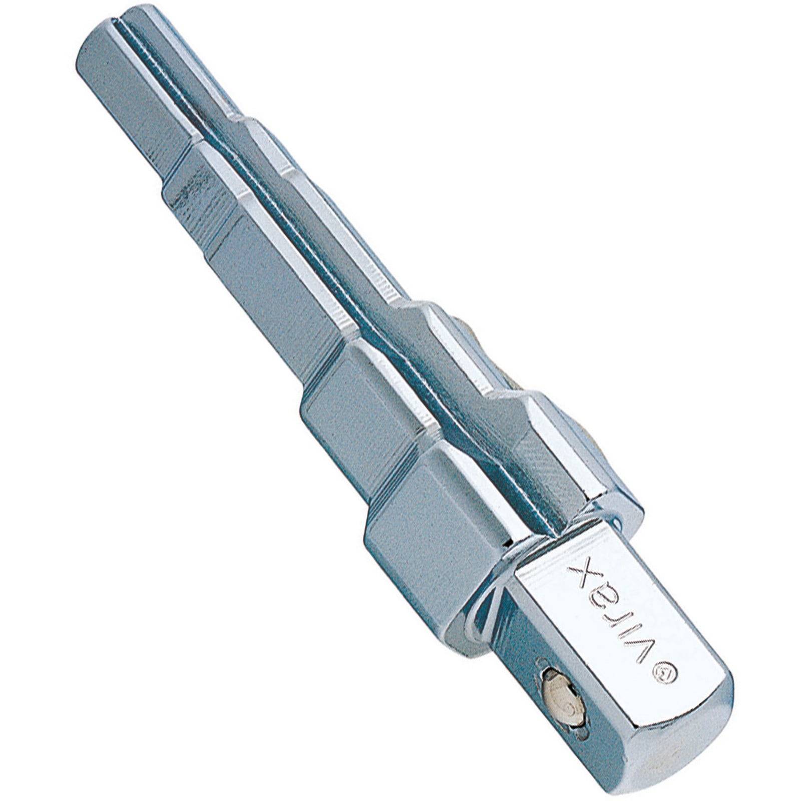 Ein Adapter für Knarren mit doppelter Größe und Umkehrfunktion der Marke Wera, der die Umwandlung zwischen verschiedenen Steckschlüsselgrößen für vielseitigen Werkzeugeinsatz ermöglicht.