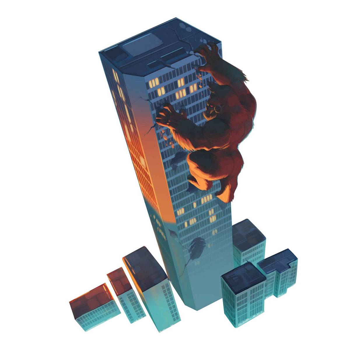 Iello King of Tokyo: Origins - Würfelspiel (+)